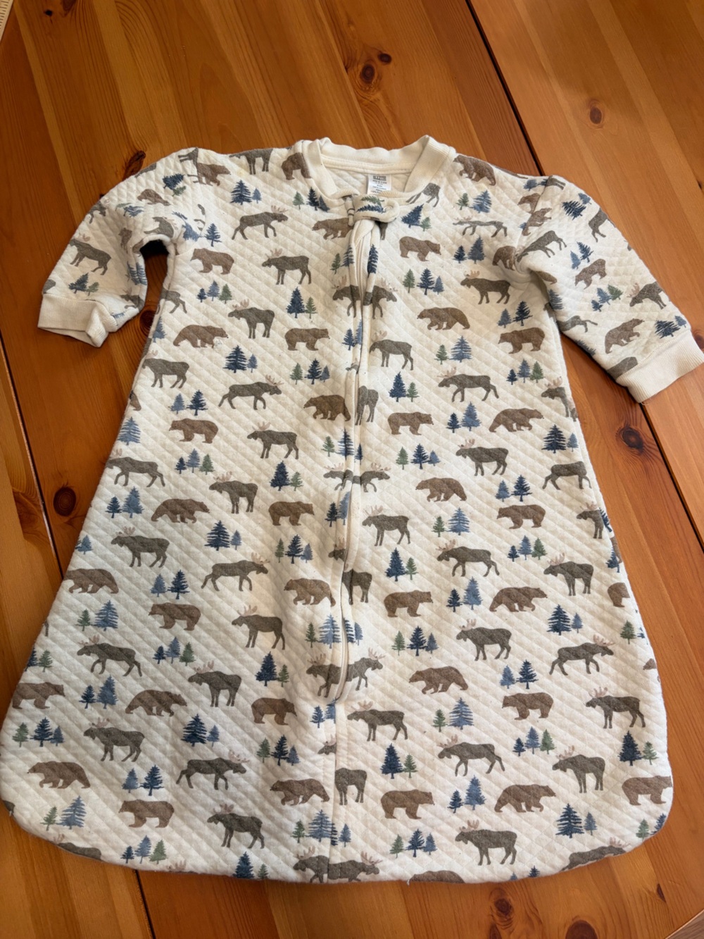 Hudson Baby Quilted Long Sleeve Sleeping Bag and Wearable Blanket.
